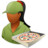 Occupations Pizza Deliveryman Female Dark